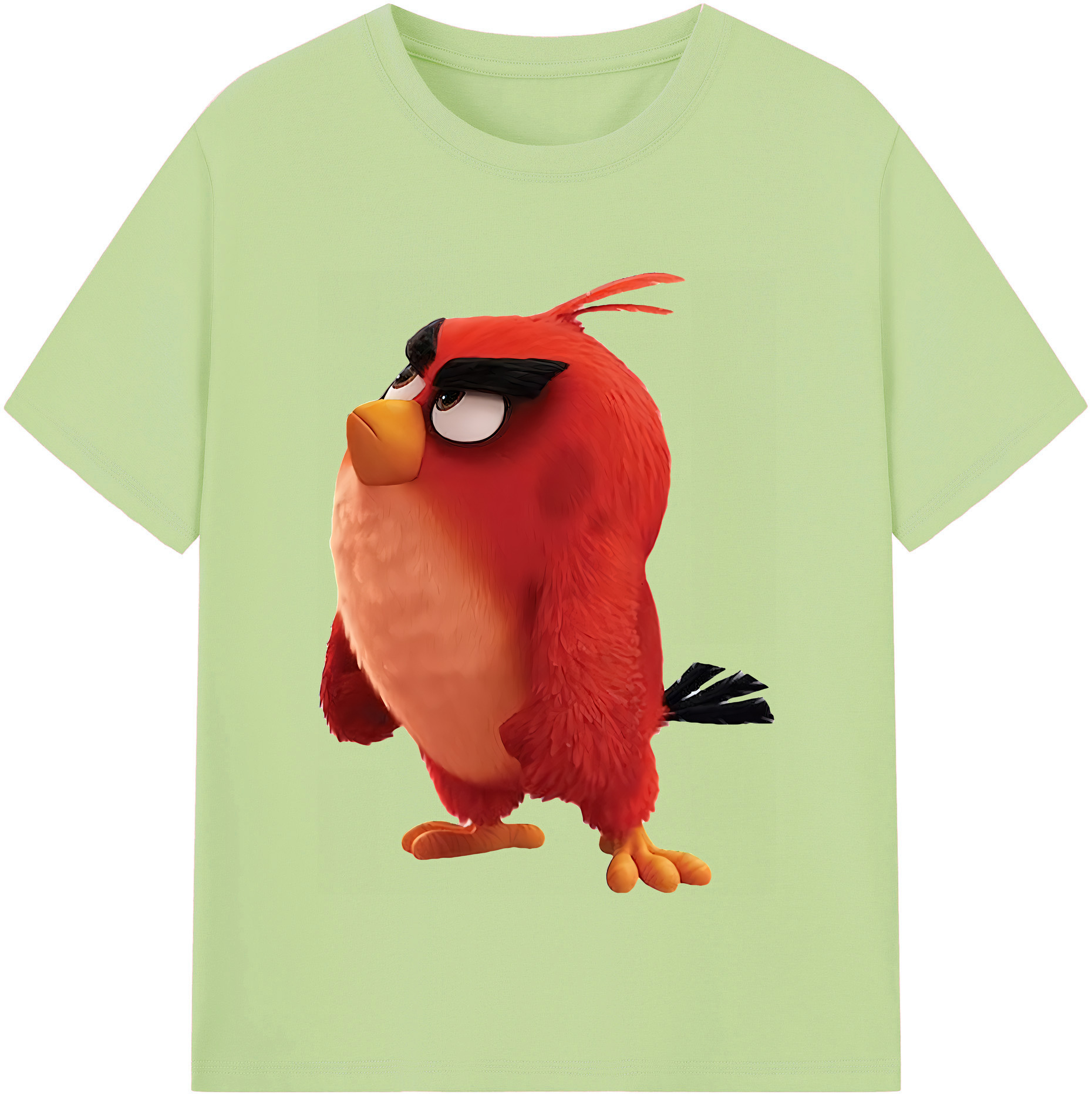 （画像用） Angry Birds アングリーバード 綿100％半袖Tシャツ（フロントプリント）